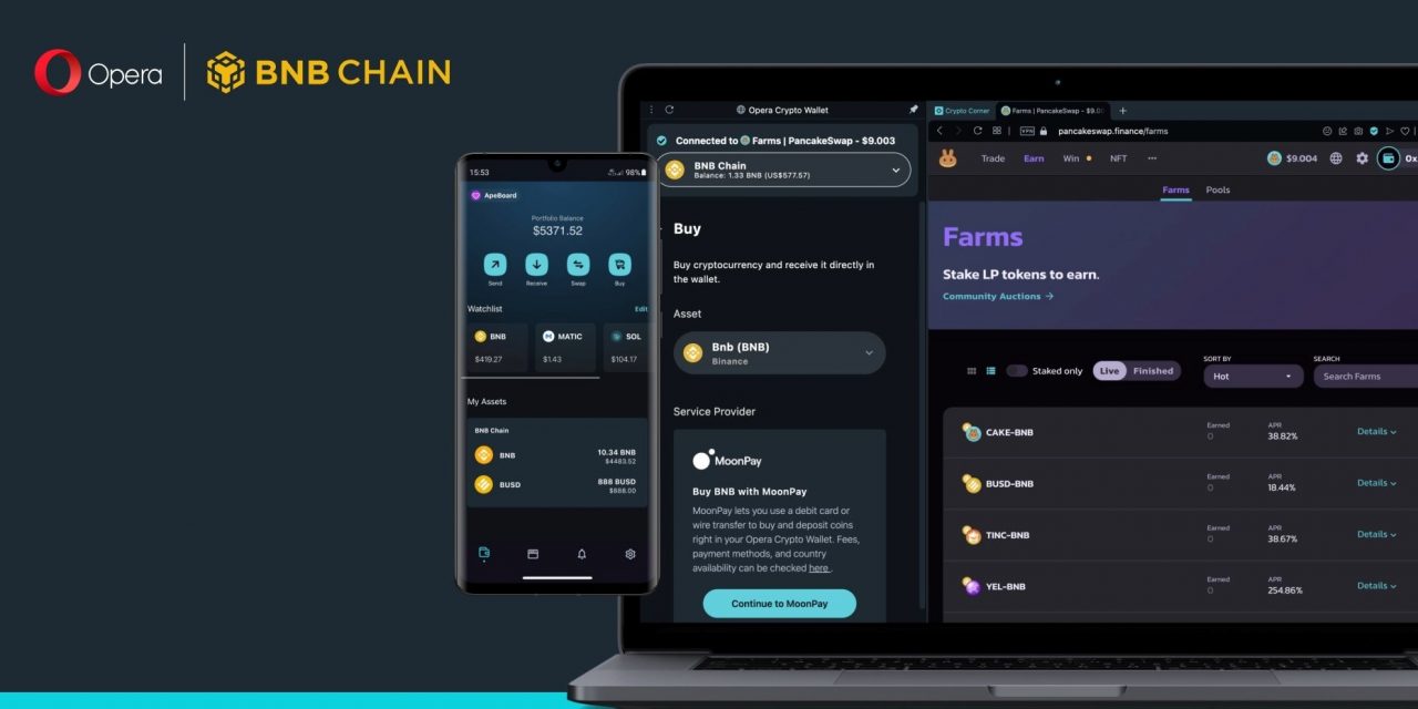 Opera Crypto Browser Integrates BNB Chain