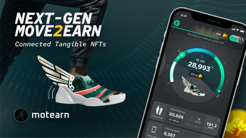 Motearn Introduces the Next-Gen Move2Earn Wellness Ecosystem with Connected Tangible NFTs